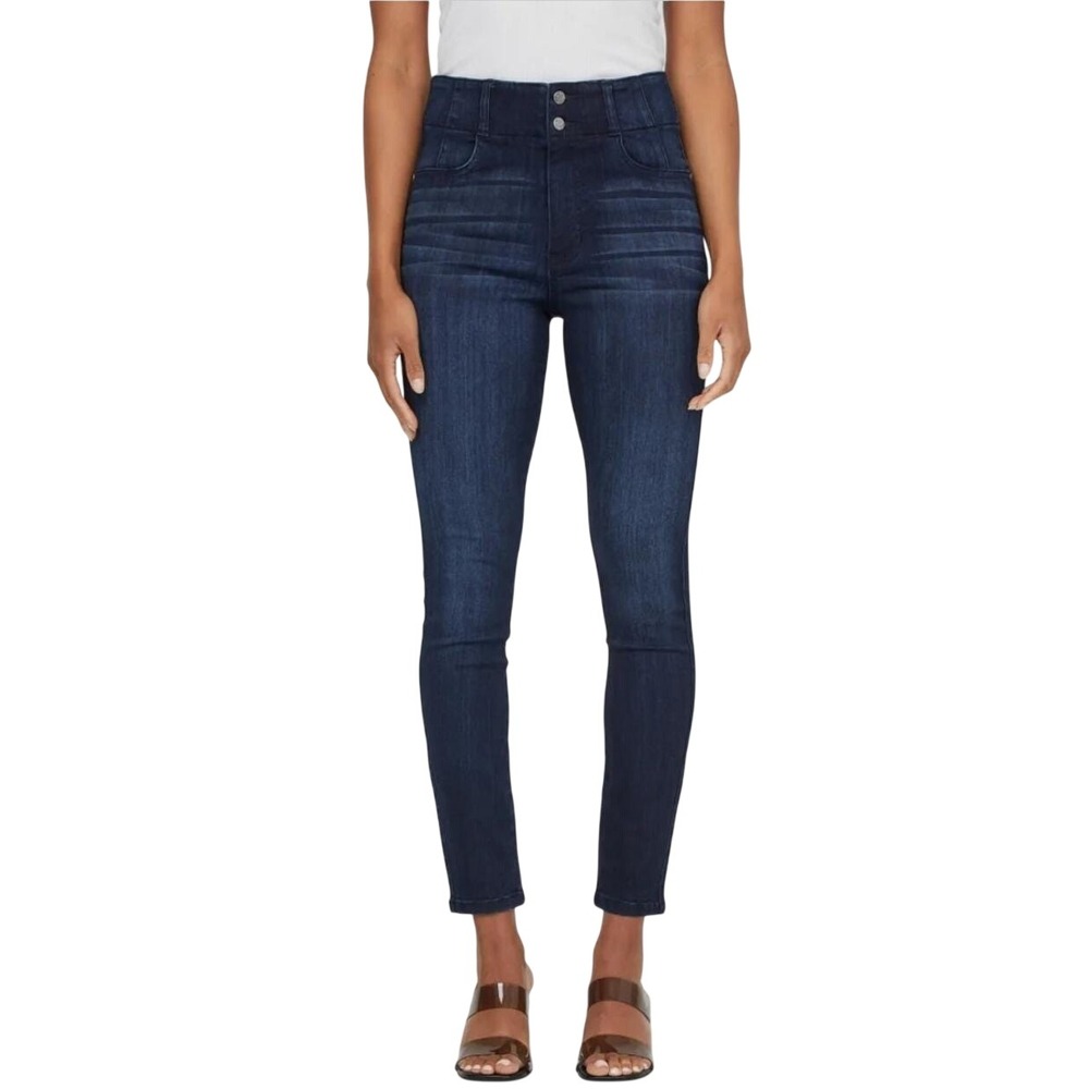 Guess Salma HR Corset Ankle Skinny Jeans Womens 30 Blue High Rise Denim Pants